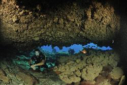 Fuerteventura - Canary Islands. Cave diver.